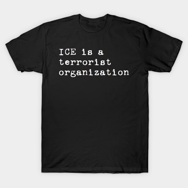 ice is a terrorist organization T-Shirt by clbphotography33